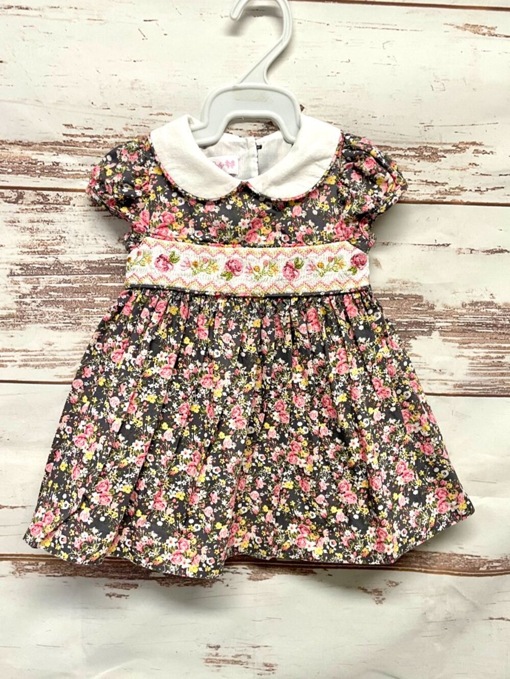 Bonnie Baby Floral Smocked Dress